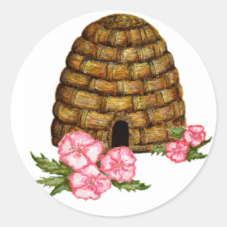 Hawaii-Bienenstock Runder Aufkleber