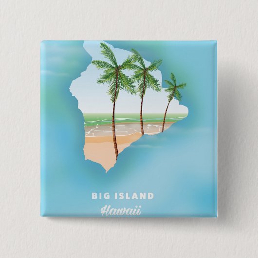 Hawaii Big Island Button (Vorderseite)