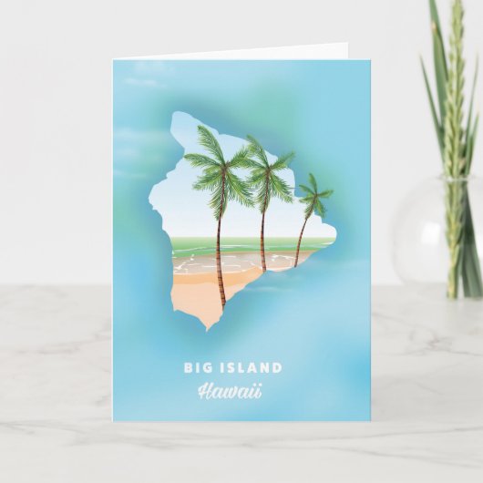 Hawaii Big Island Feiertagskarte (Vorderseite)