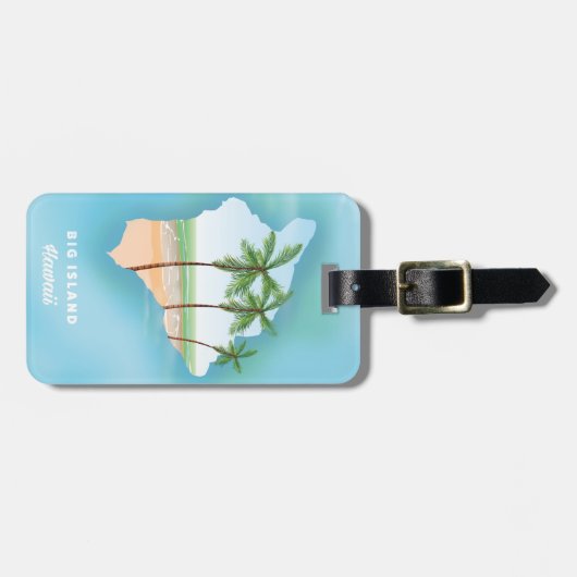 Hawaii Big Island Gepäckanhänger (Vorderseite horizontal)