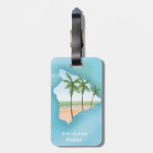 Hawaii Big Island Gepäckanhänger (Rückseite vertikal)