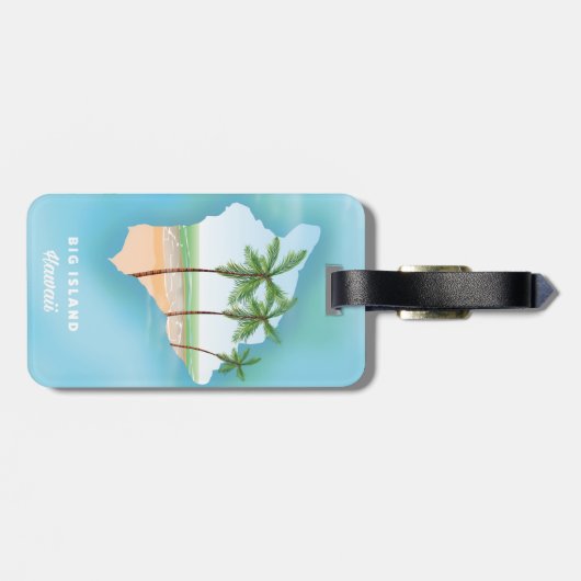 Hawaii Big Island Gepäckanhänger (Rückseite horizontal)