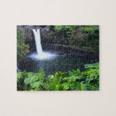 Hawaii, Big Island, Hilo, Rainbow Falls, Lush Puzzle (Horizontal)