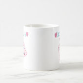 Hawaii Big Island Karte Süße Pastell-Illustration Kaffeetasse (Mittel)