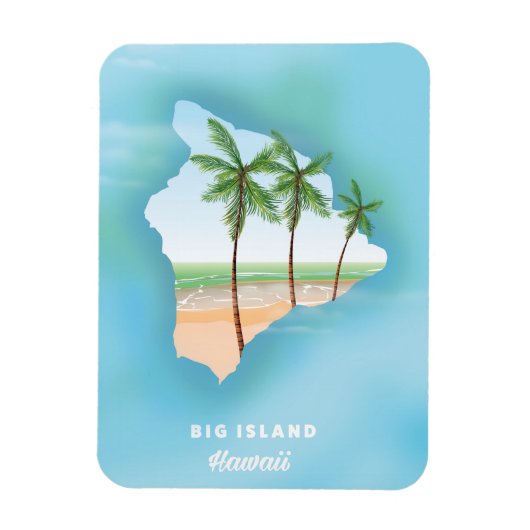 Hawaii Big Island Magnet (Vertikal)