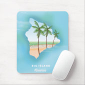 Hawaii Big Island Mousepad (Mit Mouse)