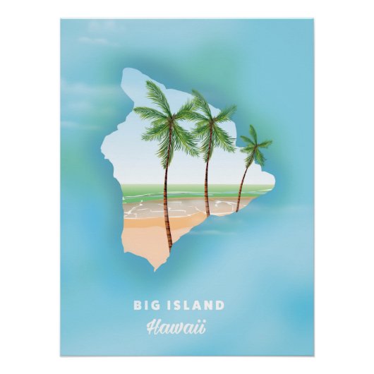 Hawaii Big Island Poster (Vorderseite)