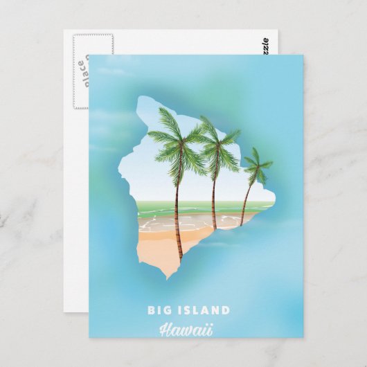 Hawaii Big Island Postkarte (Vorne/Hinten)