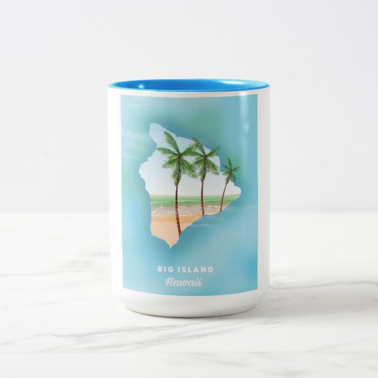 Hawaii Big Island Zweifarbige Tasse (Mittel)