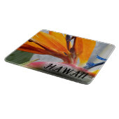 Hawaii Bird of Paradise Pflanze Blume Schneidebrett (Ecke)