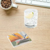 Hawaii Bird of Paradise Pflanze Blume Steinuntersetzer