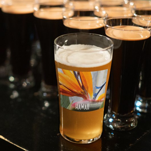 Hawaii Bird of Paradise Pflanze Floral Glas