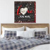 Hawaii Black Sand Beach Foto Liebe Mehr Leinwanddruck (Insitu (Schlafzimmer))