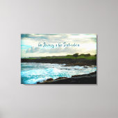 Hawaii Black Sand Beach Tour ist Ziel Leinwanddruck (Vorderseite)