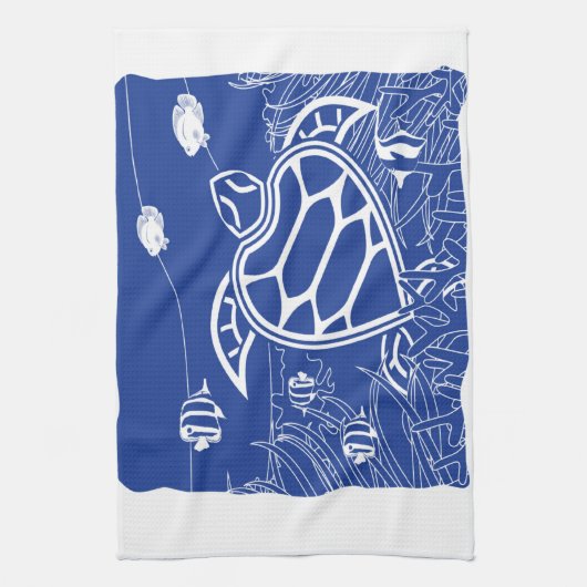 Hawaii-Blau-Schildkröte Handtuch (Vertikal)