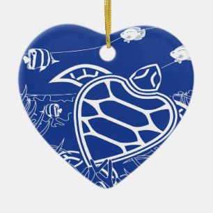 Hawaii-Blau-Schildkröte Keramikornament