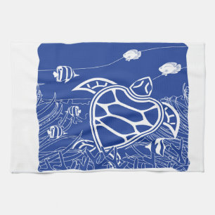Hawaii Blaue Schildkröte Geschirrtuch