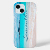 Hawaii blaues Meer Sandstrand Foto Ihren Namen hin Case-Mate iPhone Hülle (Rückseite)