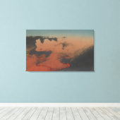 Hawaii - Blick auf den Kilauea Vulkan in HA Leinwanddruck (Insitu (Holzboden))