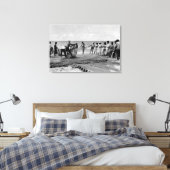 Hawaii - Blick auf die Hukilau-Netze an der Küste Leinwanddruck (Insitu (Schlafzimmer))