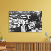 Hawaii - Blick auf einen Gemüsewagen Leinwanddruck (Insitu (Wohnzimmer))