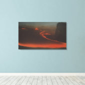 Hawaii - Blick auf Lavawege von Active Leinwanddruck (Insitu (Holzboden))