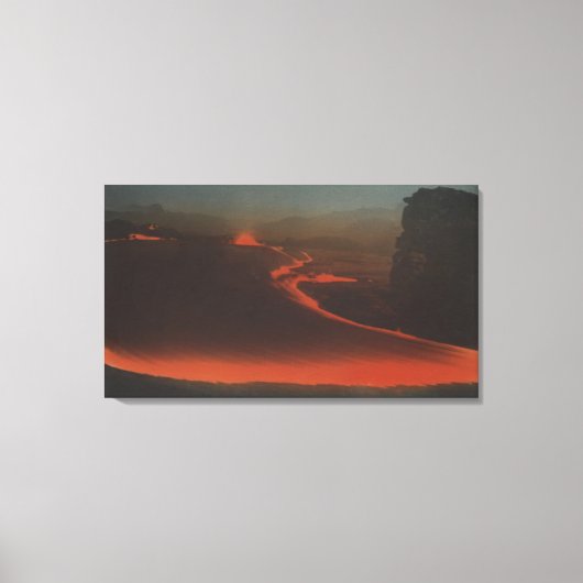 Hawaii - Blick auf Lavawege von Active Leinwanddruck (Vorderseite)