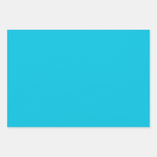 Hawaii Blue Solid Color Geschenkpapier Set (Vorderseite 3)