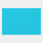 Hawaii Blue Solid Color Geschenkpapier Set (Vorderseite)