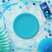 Hawaii Blue Solid Color Pappteller (Party)