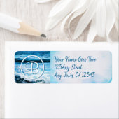 Hawaii-Blue-Wellen-Foto benutzerdefinierte Monogra (Insitu)