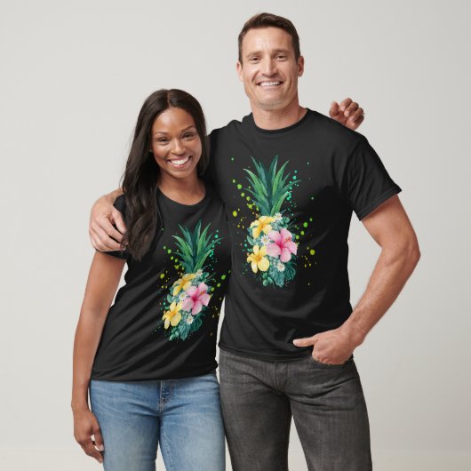 Hawaii Blume Ananas T-Shirt (Unisex)