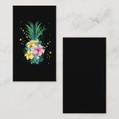 Hawaii Blume Ananas Visitenkarte (Vorne/Hinten)