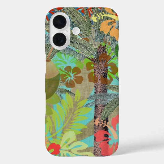 Hawaii Blume Hula Vintage Blumengrafik Case-Mate iPhone Hülle (Rückseite)