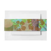 Hawaii Blume Hula Vintage Blumengrafik Einladungsbanderole (Vorderseite Beispiel)