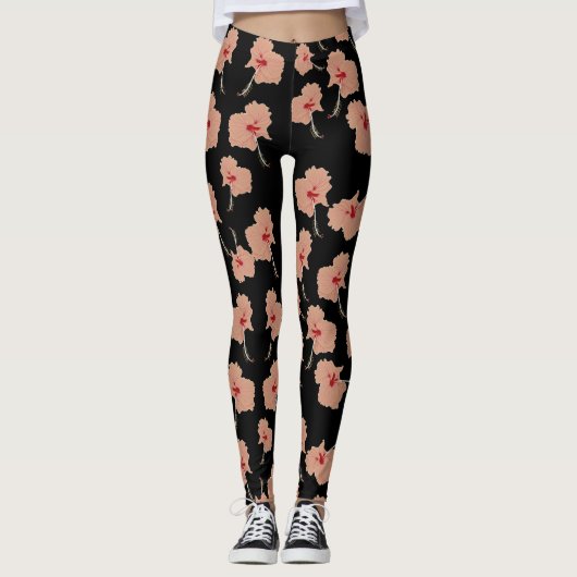 Hawaii-Blume Leggings (Vorderseite)