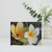 Hawaii-Blume Postkarte (Stehend Vorderseite)