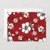 Hawaii-Blume Postkarte (Vorne/Hinten)