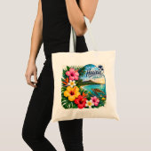 Hawaii Blumen Tragetasche (Vorderseite (Produkt))