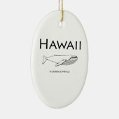 Hawaii-Buckel-Wal Keramik Ornament (Rechts)