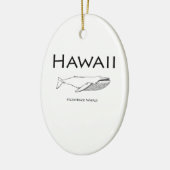 Hawaii-Buckel-Wal Keramik Ornament (Links)