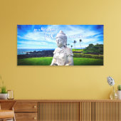 Hawaii Buddha Coastal Foto Inspiration Zitat Leinwanddruck (Insitu (Wohnzimmer))