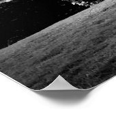 Hawaii Buddha Schwarz-weißes Foto nur atmen Poster (Ecke)