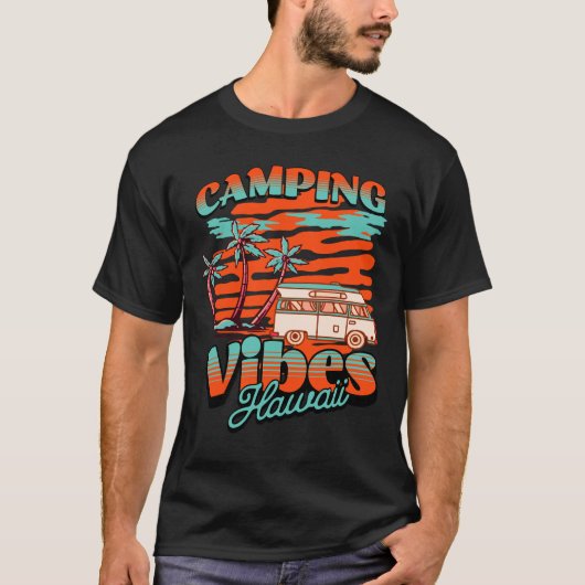 Hawaii Camping Vibes T-Shirt (Vorderseite)