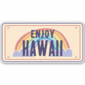 HAWAII CAR PLATE ENJOY HAWAII AUFKLEBER (Vorderseite)
