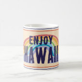 HAWAII CAR PLATE ENJOY HAWAII KAFFEETASSE (Mittel)
