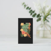 Hawaii Chameleon Blume Reptile Visitenkarte (Stehend Vorderseite)