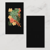 Hawaii Chameleon Blume Reptile Visitenkarte (Vorne/Hinten)