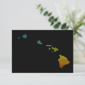 Hawaii Chill Fade Einladung (Stehend Vorderseite)