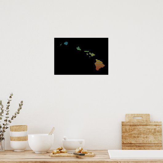 Hawaii Chill Fade Poster (Küche)